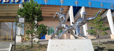 Скульптура Футболисты