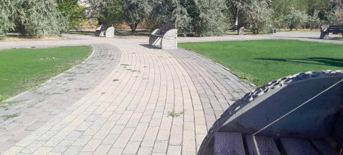 Скамейки в парке
